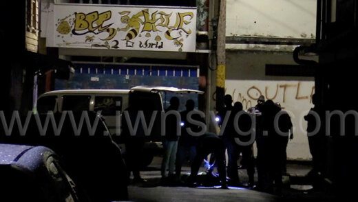 Police at the scene of a killing in Paul's Avenue on Dec. 26, 2022. About three out of every four homicides in St. Vincent and the Grenadines over the last decade remains unsolved. 