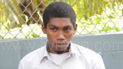 Joel Williams, seen her outside Serious Offences Court on Tuesday, Jan, 24, 2023, when he was fined EC$10,000 for firearm and ammunition possession.   
