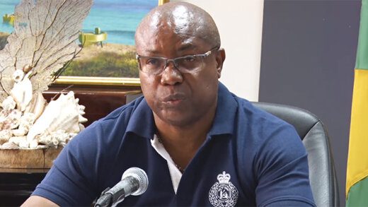 Commissioner of Police, Colin John speaking in the video statement on Saturday, Feb. 11, 2023.
