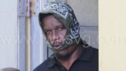 Rohan Stowe exits the Serious Offences Court in Kingstown, on Jan. 25, 2023. 
