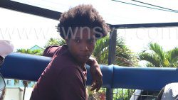 The defendant, Calvert Noel outside the Georgetown Magistrate’s Court on Feb. 20, 2023