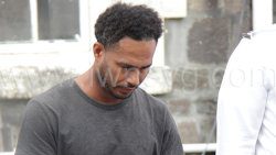 Eddison Ballantyne on his way to prison on March 10, 2023. 