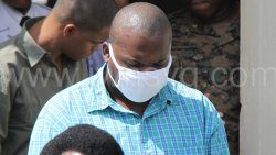 Jamarla John returns to prison from High Court No. 1 in Kingstown, on March 10, 2023.