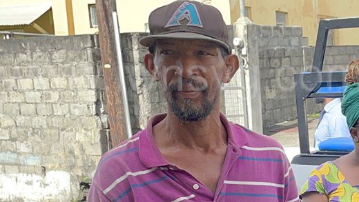 The defendant, John Mofford outside the Kingstown Magistrate's Court on Friday, Feb. 24, 2023.