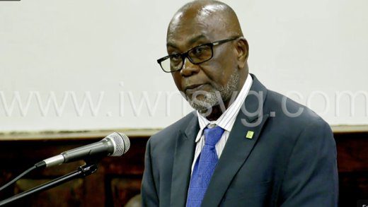 Central Kingstown MP and NDP Vice-President, St. Clair Leacock speaking in Parliament on Feb. 23, 2023.