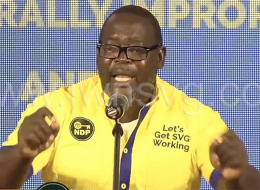 Southern Grenadines MP Terrance Ollivierre in a March 23, 2023 photo. 