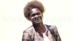 Luenda Cuffy leaves the Serious Offences Court on Monday, April 17, 2023.