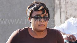 Mitra-Ann Prescott arrived at Kingstown Magistrate's Court for her sentencing on Friday, March 31, 2023.