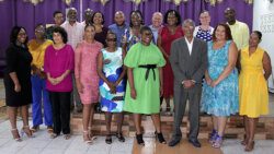 members of the Board of Directors, Management and Staff of Sentry Insurance after the worship service at Rillan Hill Church of the Nazarene on April 30, 2023.