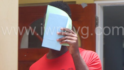 Danito Collins leaves Colonarie Magistrate's Court on Thursday, May 25, 2023. 