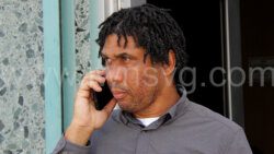 The accused, Donnally Daniel outside the Family Court after his arraignment in Kingstown on May 11, 2023. 