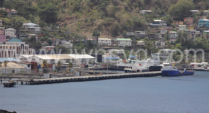 The existing port in Kingstown.