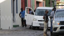 The scene of the killing in  Upper Middle Street, Kingstown on Sunday, May 14, 2023.