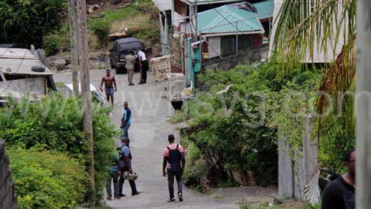 Police respond to the scene of the "shootout" in Rillan Hill on Wednesday, May 10, 2023. 