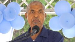 MP for North Windward, Montgomery Daniel speaking at an event in the constituency on May 11, 2023.