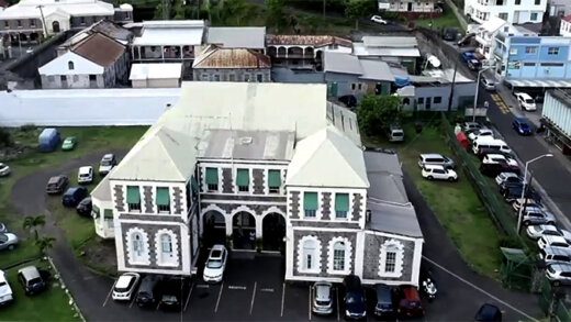 The Parliament Building in Kingstown. 