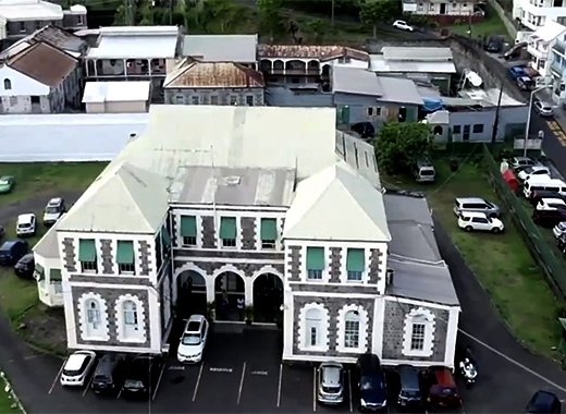 The Parliament Building in Kingstown. 