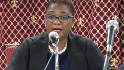 House Speaker Rochelle Forde speaking at the special sitting of Parliament on Thursday, June 1, 2023.