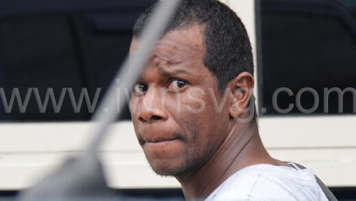 The accused, Roger Lavia outside the Kingstown Magistrate's Court on Wednesday, June 28, 2023.