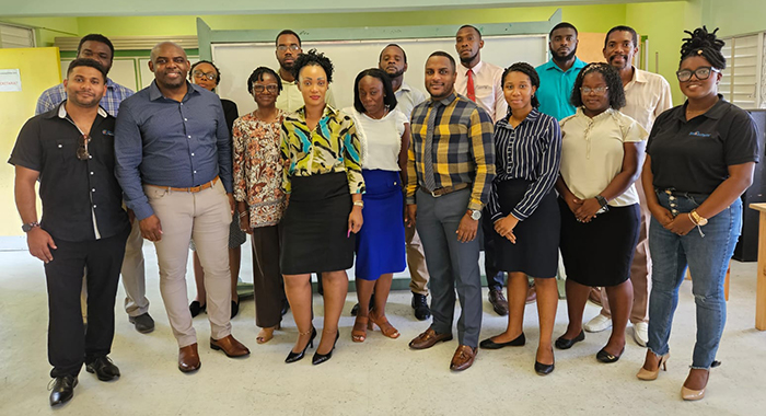 SmartTerm team at the Central Leeward Secondary School