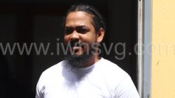 The accused, Tevin Ollivierre leaves the Serious Offences Court on May 30 2023. 