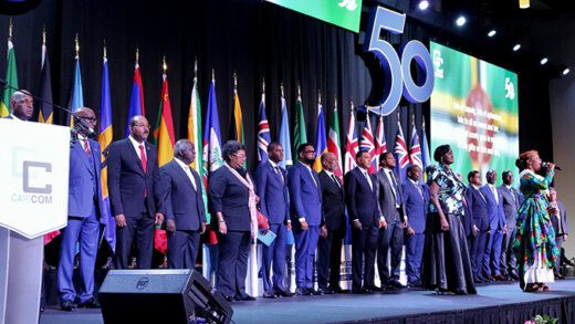 CARICOM leaders at the opening ceremony of the summit in Port of Spain, Trinidad on Monday, July 3, 2023. (Photo: Facebook/CARICOM)