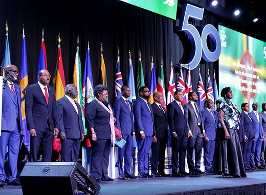 CARICOM leaders at the opening ceremony of the summit in Port of Spain, Trinidad on Monday, July 3, 2023. (Photo: Facebook/CARICOM)