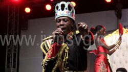 Soca Monarch 2023, Delroy "Fireman" Hooper performs "Madness" during Soca Monarch at Victoria Park on July 8, 2023.
