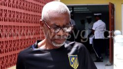 Francis Sutherland outside the Colonarie Magistrate’s Court sitting at Georgetown on June 29, 2023. 