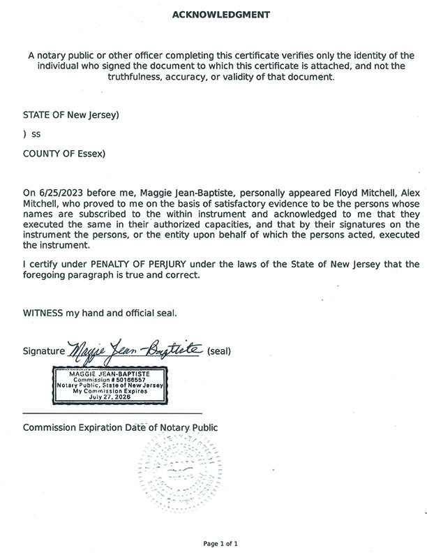 Objection Grant of Probate Mitchell 2