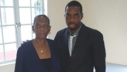 In this photo, published on Facebook on Dec. 16, 2019, detective Sergeant Philbert Chambers, who was shot and killed on April 26, 2020, pose with his mother, Coleen Elma Bobb, who died on July 11, 2023 without answers about her son’s death. 