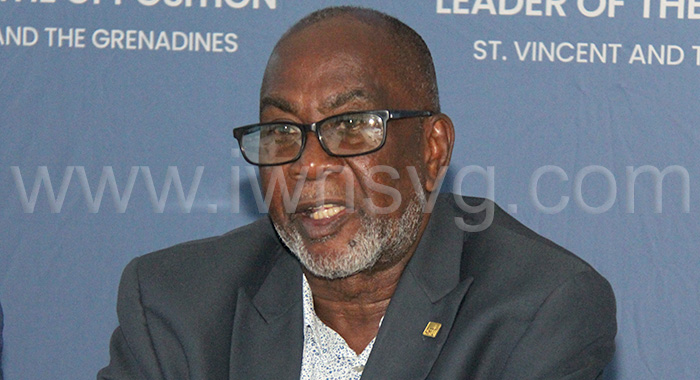 Opposition spokesperson on national security, Central Kingstown MP, St. Clair Leacock in a July 26, 2023 photo.