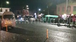 The scene of the stabbing in Kingstown on Monday, July 3, 2023.