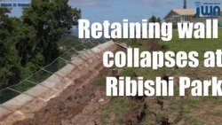 Retaining wall collapses 1