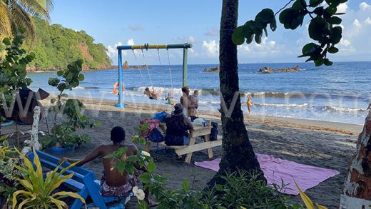 Members of the public enjoy Brighton Salt Pond on Monday, July 31, 2023.