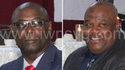 Acting Commissioner of Police Enville Williams, left, and Assistant Commissioner of Police Trevor “Buju” Bailey in Dec. 30, 2022photos. 