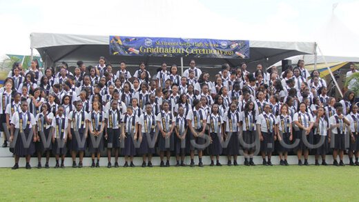 Girls High School students at their graduation on June 28, 2023.