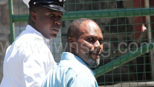 Glenroy Glasgow is escorted to prison to await sentencing after pleading guilty to rape on Tuesday, Sept. 19, 2023. 