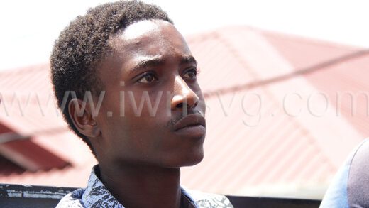 The defendant, Oran Bute outside Kingstown Magistrate's Court  Sept. 4, 2023. 