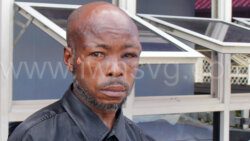 Roland "Maxi Priest" Mc Donald leaves the Kingstown Magistrate's Court for prison on Monday, Sept. 11, 2023.