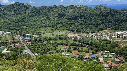 Villages in south western St. Vincent. 