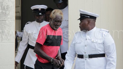 Police escort Austin Jack to prison after he was convicted of wounding with intent on Tuesday, Oct. 24, 2023.