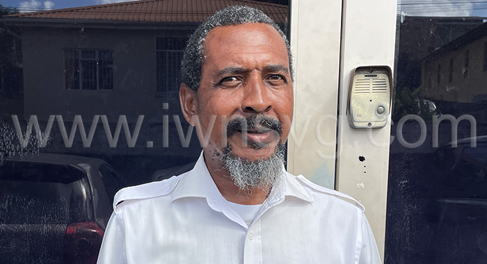 Customs officer, Dave Crosby outside Kingstown Magistrate's Court after being freed on Friday, Sept. 29, 2023.