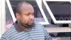 The accused, Gibron Bailey, leaves Kingstown Magistrate's Court after securing bail on Monday, Oct. 23, 2023.