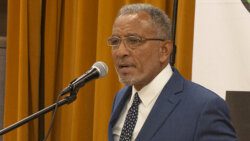 Opposition Leader Godwin Friday in an Oct. 15, 2023 photo by Simone Matthews/Sim Matt Photography)