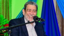 Prime Minister Ralph Gonsalves in an Oct. 23, 2023 Lance Neverson/Facebook photo.