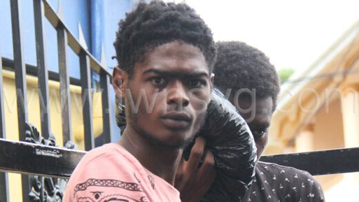 Murder accused Azarie Mc Intosh outside the Serious Offences Court on Tuesday, Nov. 7, 2023.