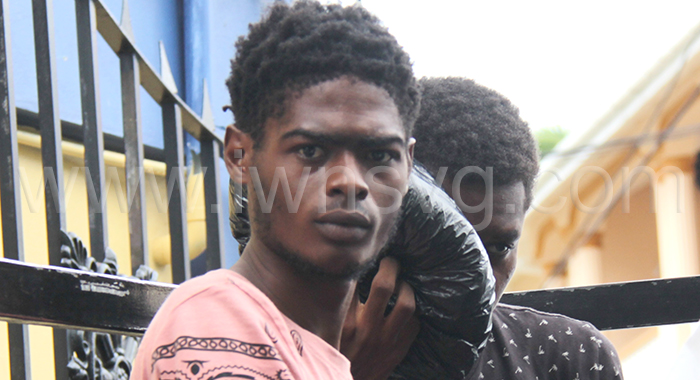 Murder accused Azarie Mc Intosh outside the Serious Offences Court on Tuesday, Nov. 7, 2023.