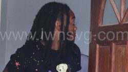 Odyne Hoyte outside the Georgetown Magistrate's Court on Nov. 6, 2023.