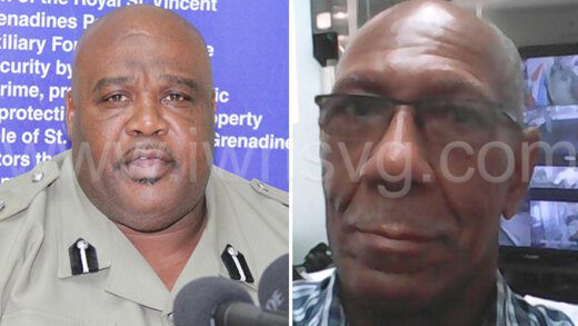 Acting Assistant Commissioner of Police Trevor "Buju" Bailey, left, and murder victim, Charles Mc Intosh.
